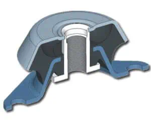 Gummipuffer schlecht besser Schwingungsdämpfer